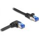 DeLOCK 80221 kabel sieciowy Czarny 0,5 m Cat6a S/FTP (S-STP)