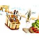 Ociekacz na sztućce 5 komorowy 200x150x130 mm