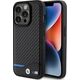 Etui BMW BMHMP15L22NBCK Apple iPhone 15 Pro hardcase Leather Carbon MagSafe czarny/black