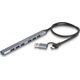 DeLOCK 64273 huby i koncentratory USB 3.2 Gen 1 (3.1 Gen 1) Type-C 5000 Mbit/s Szary