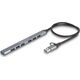 DeLOCK 64273 huby i koncentratory USB 3.2 Gen 1 (3.1 Gen 1) Type-C 5000 Mbit/s Szary