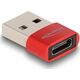 DeLOCK 60050 zmieniacz płci / kabli USB C USB A Czerwony