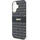 DKNY DKHMP16SHRHSEK iPhone 16 6.1"        czarny/black hardcase Repeat Texture Pattern With Stripe