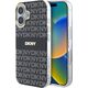 DKNY DKHMP16SHRHSEK iPhone 16 6.1"        czarny/black hardcase Repeat Texture Pattern With Stripe