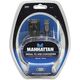 Kabel USB Manhattan USB-A - 0.45 m Przezroczysty (205146)