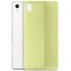 Puro Ultra Slim '0.3' Cover, Zestaw etui + Folia Na Ekran Dla Xperia M4 AQUA, Limonkowy (SNYXM4AQUA03GRN)