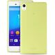 Puro Ultra Slim '0.3' Cover, Zestaw etui + Folia Na Ekran Dla Xperia M4 AQUA, Limonkowy (SNYXM4AQUA03GRN)