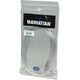 Kabel USB Manhattan USB-A - USB-B 3 m Srebrny (340458)