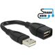 Adapter USB Delock Czarny  (83497)