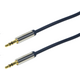 Kabel LogiLink Jack 3.5mm - Jack 3.5mm 0.3m niebieski (CA10030)