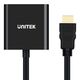 Adapter AV Unitek HDMI - D-Sub (VGA) + Jack 3.5mm czarny (Y-6333)