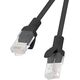 Lanberg Patchcord, Cat5e, nieekranowany, 15m, czarny (PCU5-10CC-1500-BK)