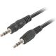Kabel Lanberg Jack 3.5mm - Jack 3.5mm 1.2m czarny (CA-MJMJ-10CC-0012-BK)