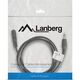 Kabel Lanberg Jack 3.5mm - Jack 3.5mm 3m czarny (CA-MJFJ-10CC-0030-BK)