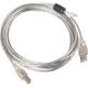 Kabel USB Lanberg USB-A - 3 m Przezroczysty (CA-USBA-12CC-0030-TR)