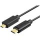 Kabel USB Unitek USB-C - microUSB 1 m Czarny (Y-C473BK)