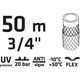 Verto Wąż ogrodowy 50m 3/4" ECONOMIC (15G805)