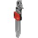 Yato Zestaw kluczy trzpieniowych torx typ L T10-T50 z otworem 9szt. (YT-0511)