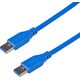 Kabel USB Akyga USB-A - USB-A 1.8 m Niebieski (AK-USB-14)