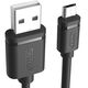 Kabel USB Unitek USB-A - microUSB 0.5 m Czarny (Y-C454GBK)
