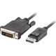 Kabel Lanberg DisplayPort - DVI-D 3m czarny (CA-DPDV-10CU-0030-BK)