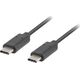 Kabel USB Lanberg USB-C - USB-C 0.5 m Czarny (CA-CMCM-31CU-0005-BK)