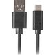 Kabel USB Lanberg USB-A - 1.8 m Czarny (CA-USBO-31CU-0018-BK)
