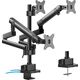 Maclean Uchwyt biurkowy na 3 monitory 17" - 27" (MC-811)