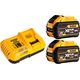 Dewalt zestaw Xr FlexVolt ładowarka DCB118 + 2 akumulatory DCB547 Xr FlexVolt 9.0Ah (DCB118X2-QW)