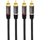 Kabel LogiLink RCA (Cinch) x2 - RCA (Cinch) x2 5m czarny (CA1207)
