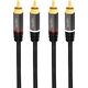 Kabel LogiLink RCA (Cinch) x2 - RCA (Cinch) x2 7.5m czarny (CA1208)