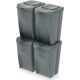 Kosz na śmieci Prosperplast Sortibox do segregacji 4 x 35L szary (IKWB35S4-405U)
