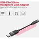 Adapter USB Unitek USB-C - Jack 3.5mm Czarny  (M1204A)