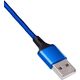Kabel USB Akyga USB-A - USB-C + microUSB + Lightning 1.2 m Niebieski (AK-USB-27)