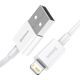 Kabel USB Baseus USB-A - Lightning 0.25 m Biały (CALYS-02)