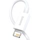 Kabel USB Baseus USB-A - Lightning 0.25 m Biały (CALYS-02)