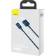 Kabel USB Baseus USB-A - Lightning 1 m Niebieski (CALYS-A03)