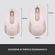 Mysz Logitech M650 L Różowy (910-006237)