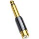Adapter AV Ugreen Jack 6.3mm - RCA (Cinch) czarny (AV169)
