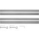 Graphite Szyny prowadzące 2 x 700 mm, łącznik, 2 zaciski (58G023-732)