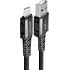 Kabel USB Acefast USB-A - Lightning 1.2 m Czarny (6974316280507)