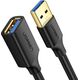 Kabel USB Ugreen USB-A - USB-A 1.5 m Czarny (6957303831265)