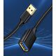 Kabel USB Ugreen USB-A - USB-A 1.5 m Czarny (6957303831265)