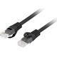 Lanberg PATCHCORD KAT.6 UTP LSZH CU 0.25M CZARNY FLUKE PASSED LANBERG