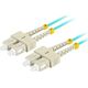 Lanberg PATCHCORD ŚWIATŁOWODOWY MM SC/UPC-SC/UPC DUPLEX 3.0MM OM3 50/125 LSZH 2M AQUA LANBERG