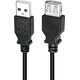 Kabel USB LogiLink USB-A - USB-A 2 m Czarny (CU0010B)
