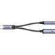 Adapter USB Unitek USB-C - Jack 3.5mm + USB-C Srebrny  (M205A)