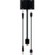 Adapter AV Gembird HDMI - HDMI + D-Sub (VGA) + Jack 3.5mm czarny (A-HDMIM-HDMIFVGAF-01)