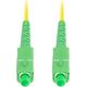 Lanberg Patchcord światłowodowy SM SC/APC-SC/APC SIMPLEX 3.0MM LSZH G657A1 1m żółty
