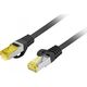 Lanberg Patchcord kat.6a S/FTP LSZH CU 2m fluke passed czarny